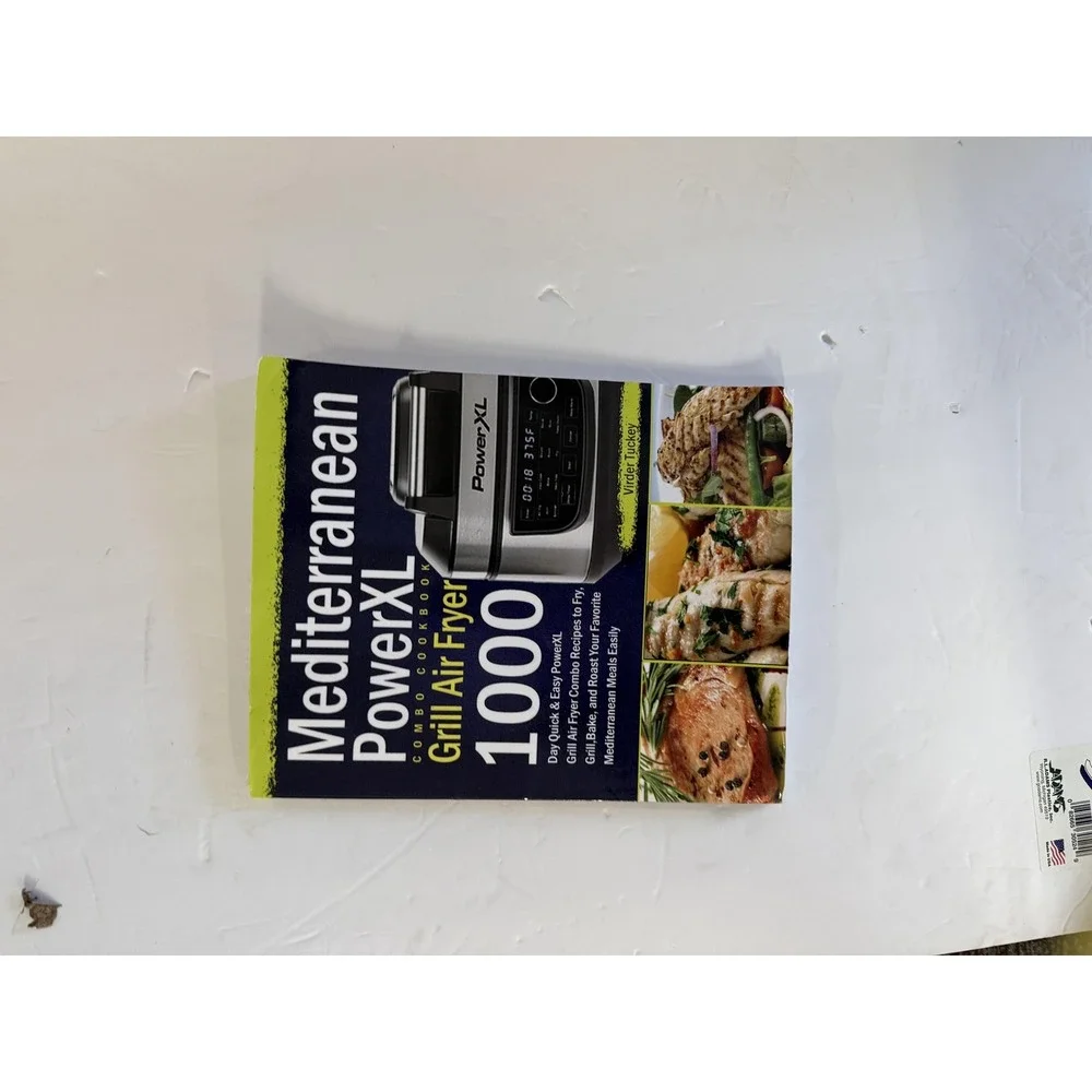 PowerXL Grill Air Fryer 1000‎ Mediterranean Recipes Cookbook Softcover Booklet